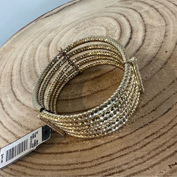Cache Chic Gold Textured Bangle Set - Picture 2 of 7